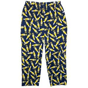 Corona Pajama Bottoms Blue Novelty Beer Advertising Lounge Pants Mens Size Large